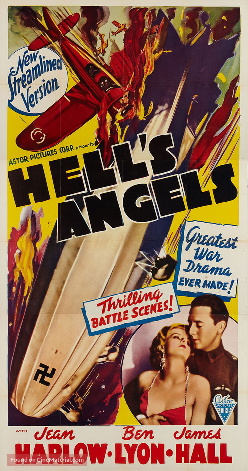 Hell&#039;s Angels - Re-release movie poster