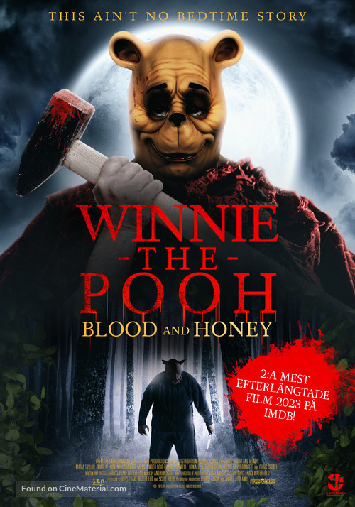 Winnie-The-Pooh: Blood and Honey - Swedish Movie Poster