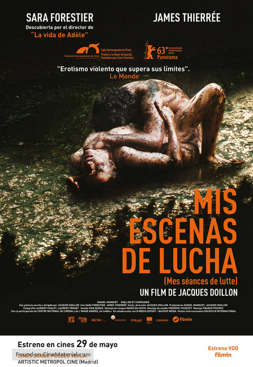 Mes s&eacute;ances de lutte - Spanish Movie Poster