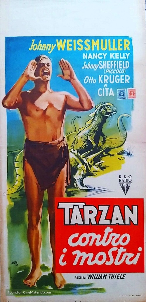 Tarzan&#039;s Desert Mystery - Italian Movie Poster