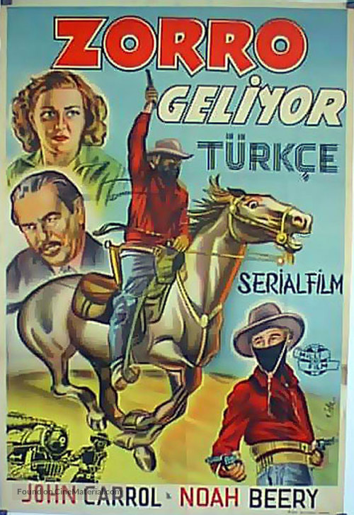 Zorro Rides Again - Turkish Movie Poster