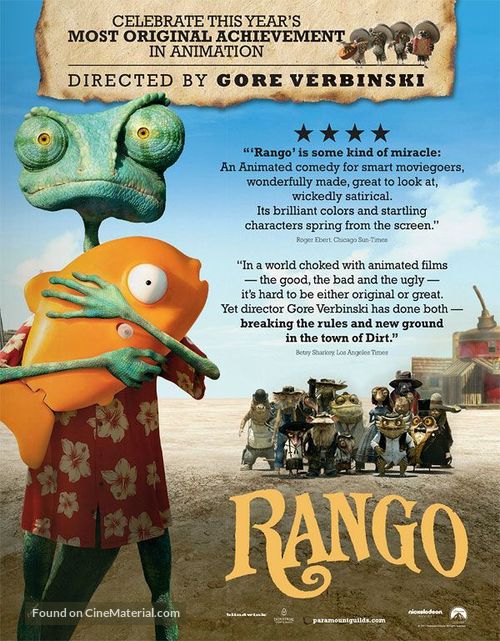 Rango (2011) for your consideration movie poster