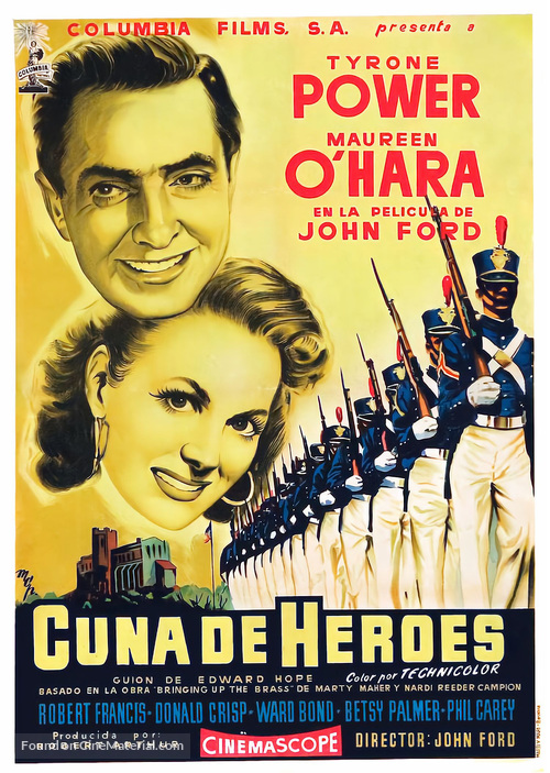 The Long Gray Line - Spanish Movie Poster