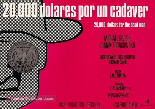 20,000 d&oacute;lares por un cad&aacute;ver - Spanish poster