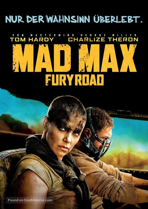 Mad Max: Fury Road - German DVD movie cover