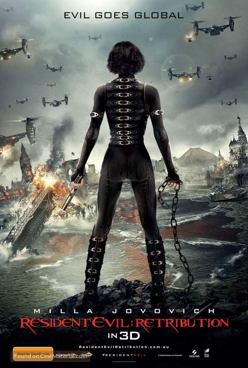 Resident Evil: Retribution - Australian Movie Poster