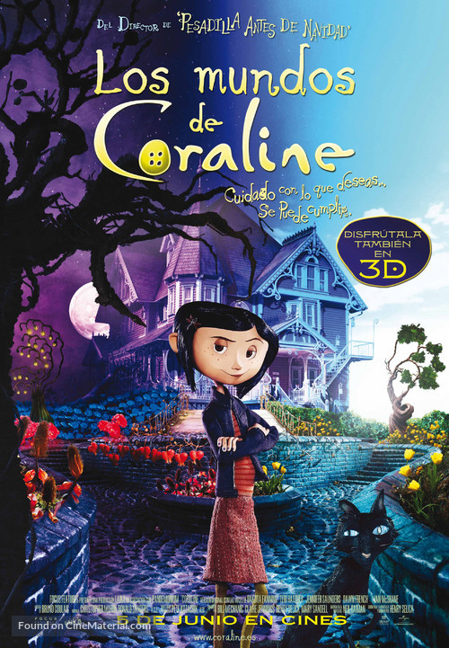 Coraline - Spanish Movie Poster