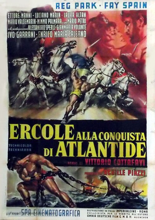 Ercole alla conquista di Atlantide - Italian Movie Poster