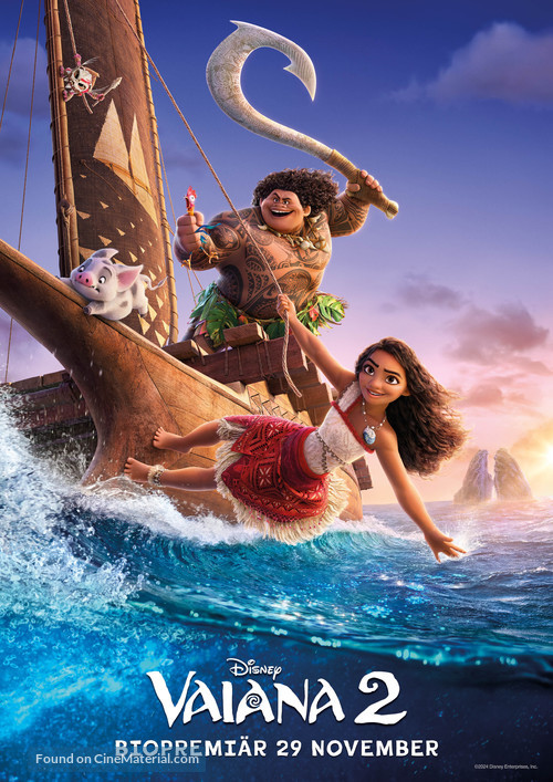 Moana 2 - Swedish Movie Poster