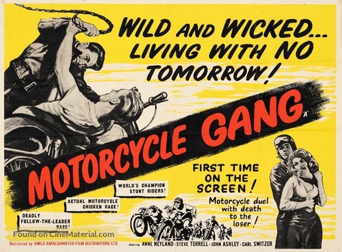 Motorcycle Gang - British Movie Poster