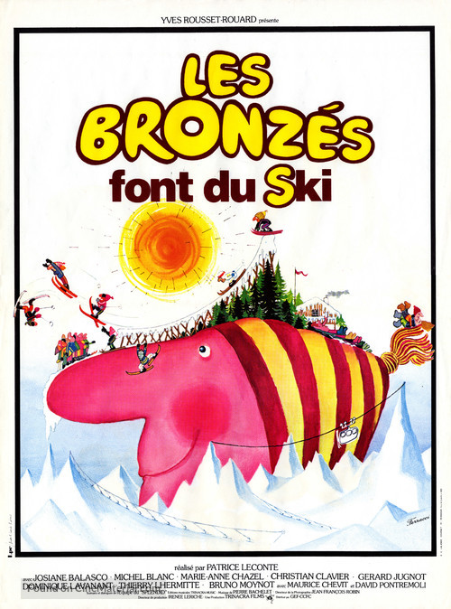 Les bronz&eacute;s font du ski - French Movie Poster
