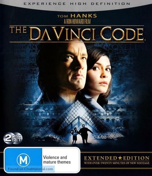 The Da Vinci Code - Australian Blu-Ray movie cover