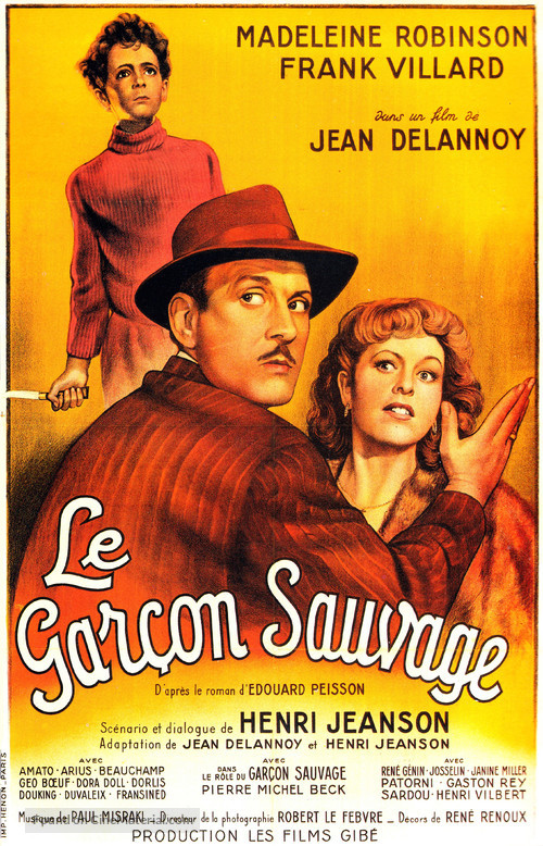 Le gar&ccedil;on sauvage - French Movie Poster