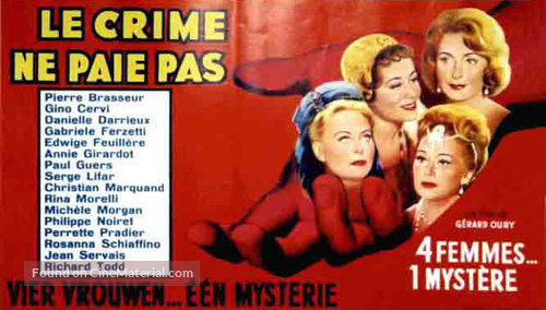 Le crime ne paie pas - French Movie Poster