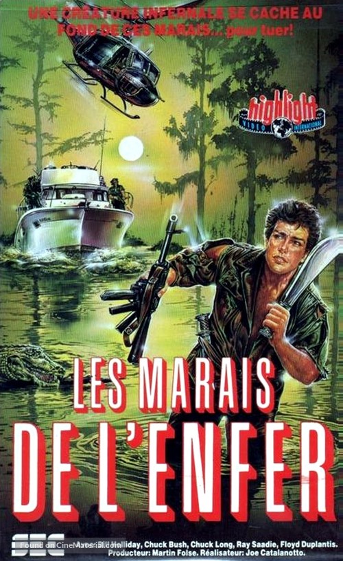 Terror in the Swamp - French VHS movie cover