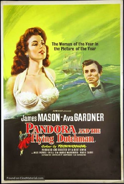 Pandora and the Flying Dutchman - British Movie Poster