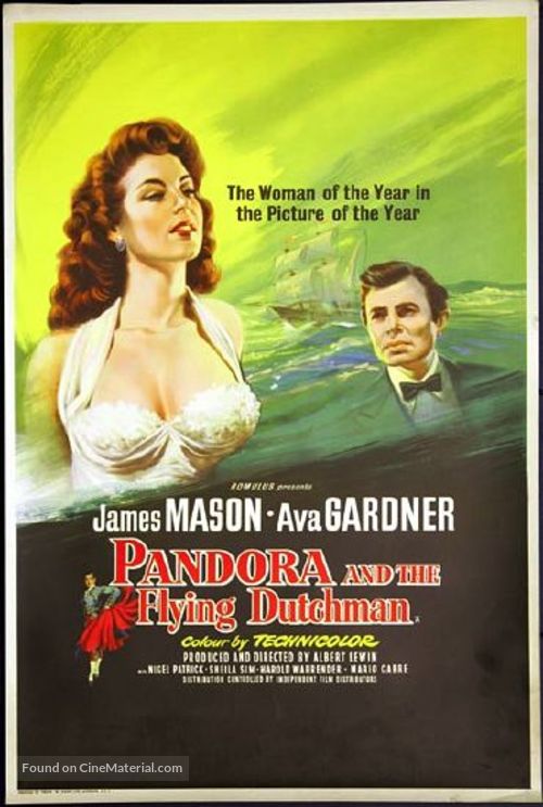 Pandora And The Flying Dutchman 1951 Movie Poster   Pandora And The Flying Dutchman Movie Poster 