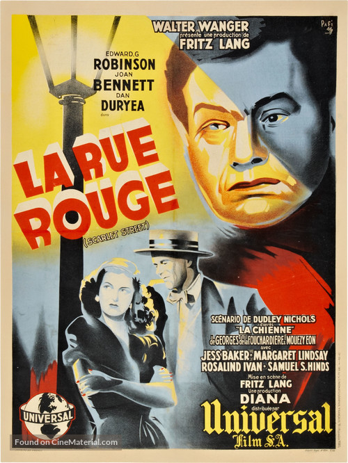 Scarlet Street - French Movie Poster