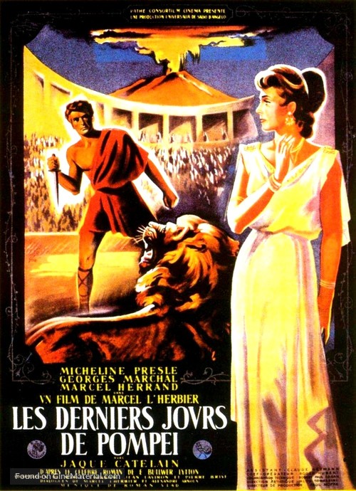 Gli ultimi giorni di Pompei - French Movie Poster