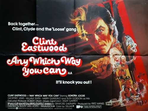 Any Which Way You Can - British Movie Poster