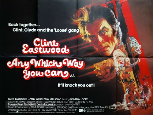 Any Which Way You Can - British Movie Poster