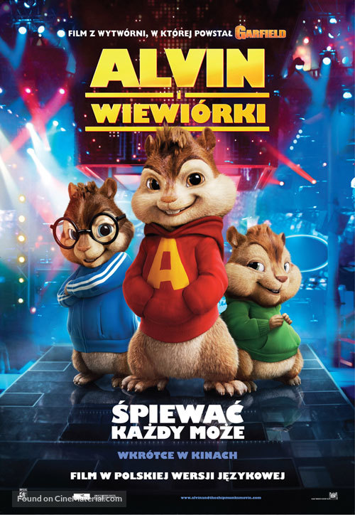 Alvin and the Chipmunks - Polish Movie Poster