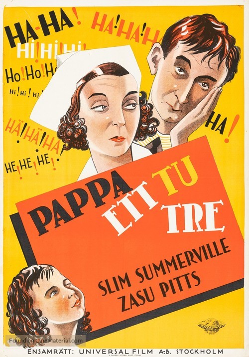 The Unexpected Father - Swedish Movie Poster