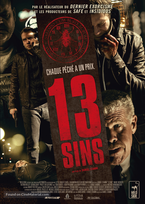 13 Sins - French DVD movie cover