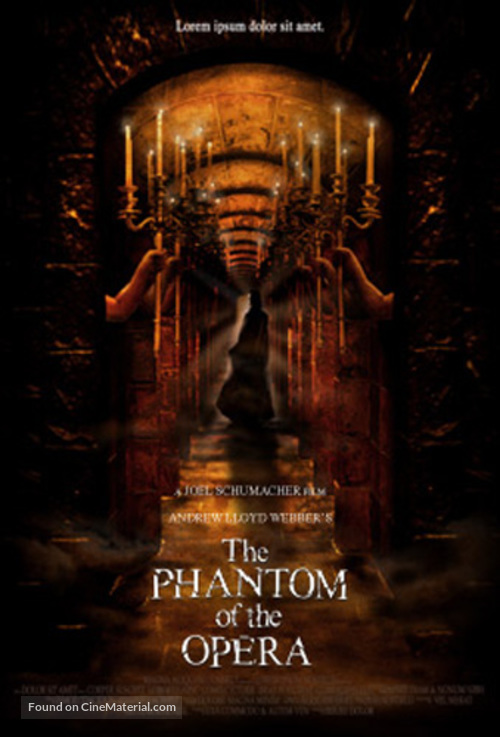 The Phantom Of The Opera - Concept movie poster