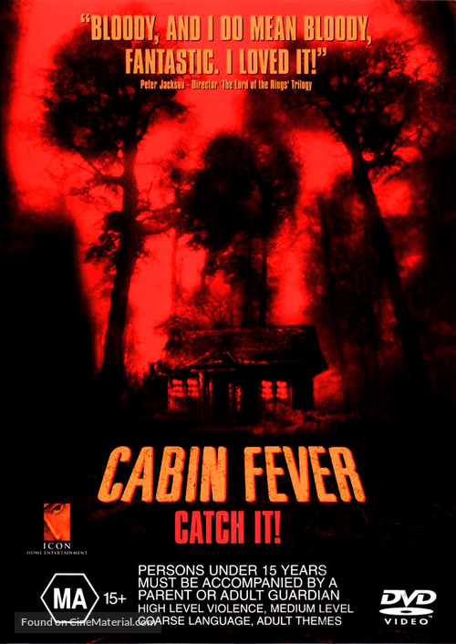 Cabin Fever - Australian DVD movie cover