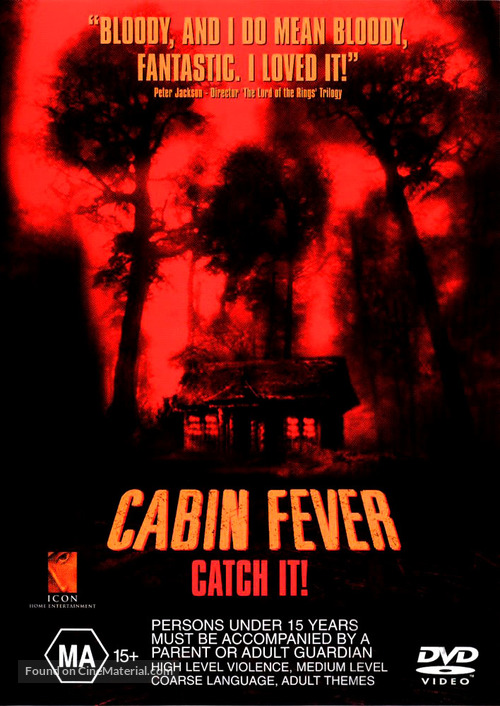 Cabin Fever - Australian DVD movie cover
