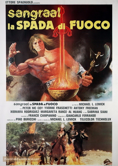 Sangraal, la spada di fuoco - Italian Movie Poster