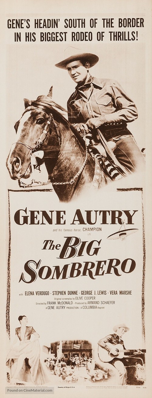 The Big Sombrero - Re-release movie poster