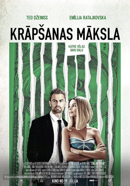 Lying and Stealing - Latvian Movie Poster