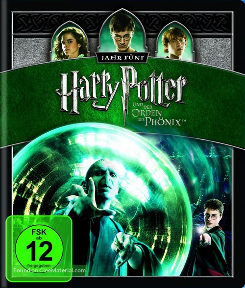 Harry Potter and the Order of the Phoenix - German Blu-Ray movie cover