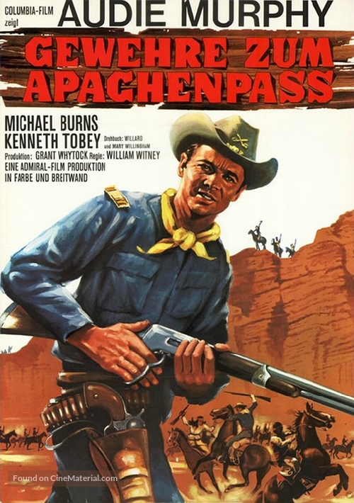 40 Guns to Apache Pass - German Movie Poster