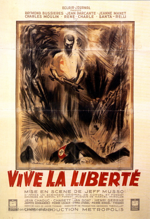 Vive la libert&egrave; - French Movie Poster