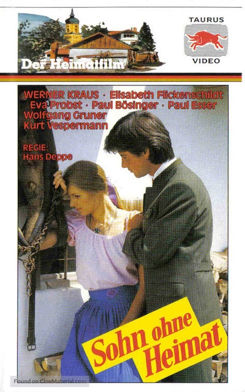 Sohn ohne Heimat - German VHS movie cover