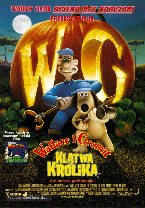 Wallace &amp; Gromit in The Curse of the Were-Rabbit - Polish Movie Poster