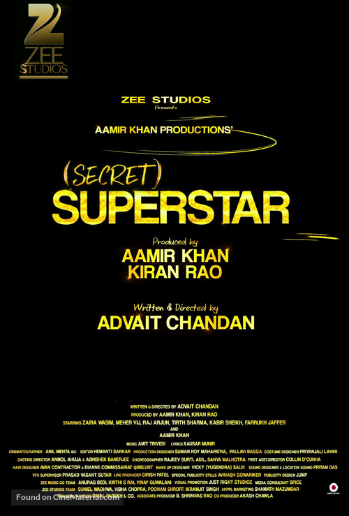 Secret Superstar - Indian Movie Poster