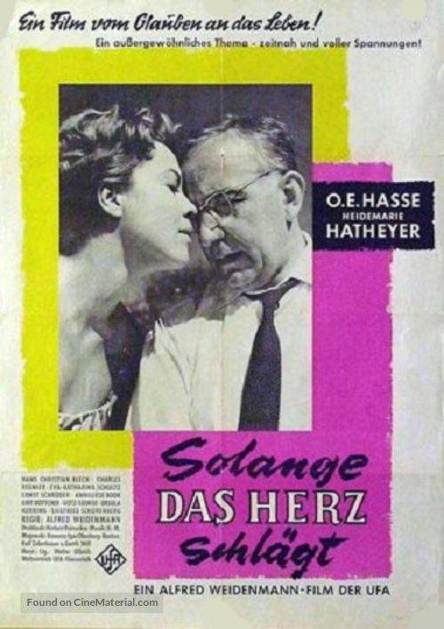 Solange das Herz schl&auml;gt - German Movie Poster