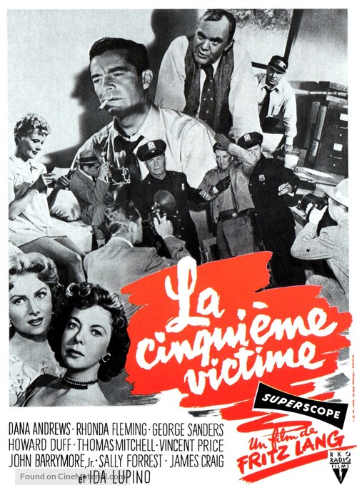While the City Sleeps - French Movie Poster