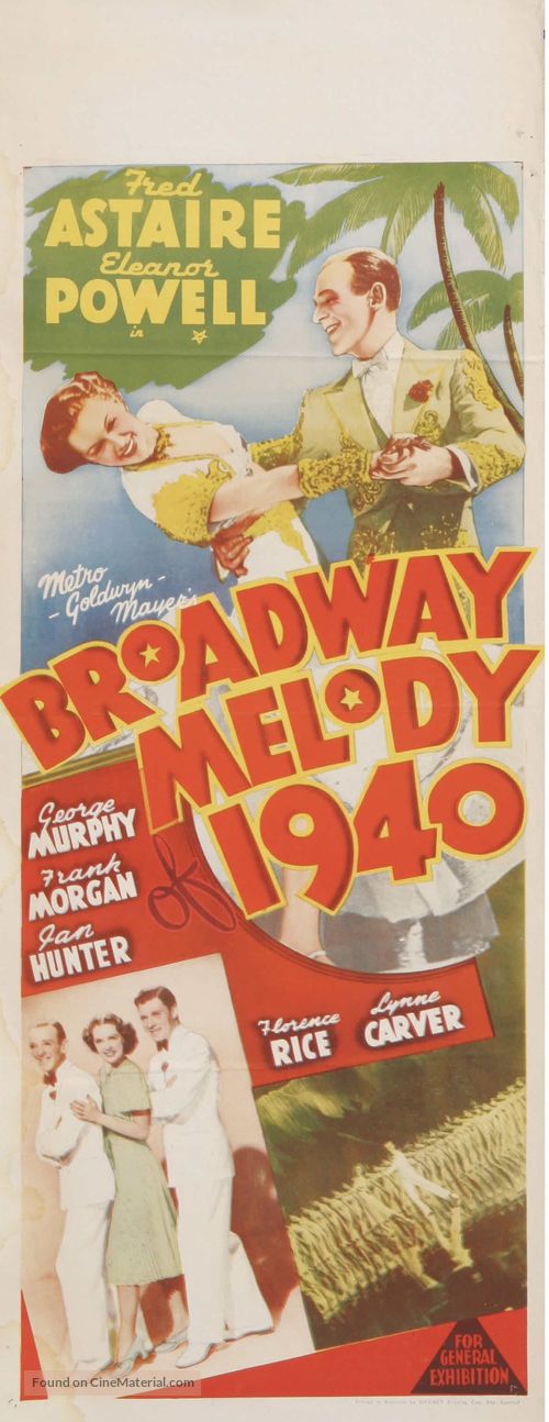 Broadway Melody of 1940 - Australian Movie Poster