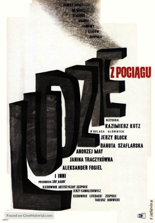 Ludzie z pociagu - Polish Movie Poster