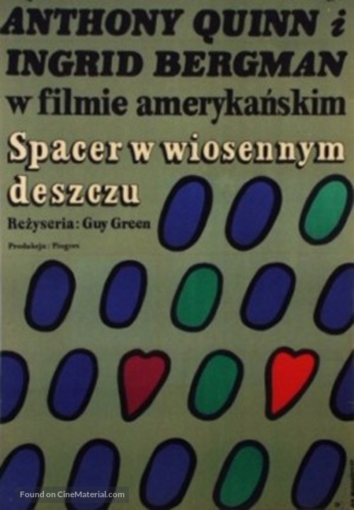 A walk in the spring rain - Polish Movie Poster