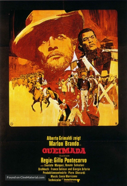Queimada - German Movie Poster