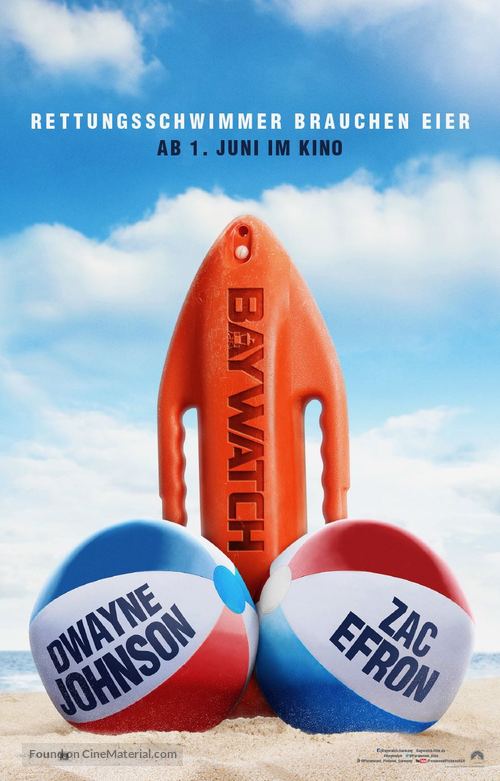 Baywatch - German Movie Poster