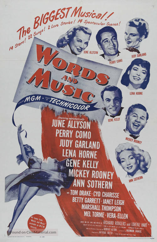 Words and Music - Re-release movie poster