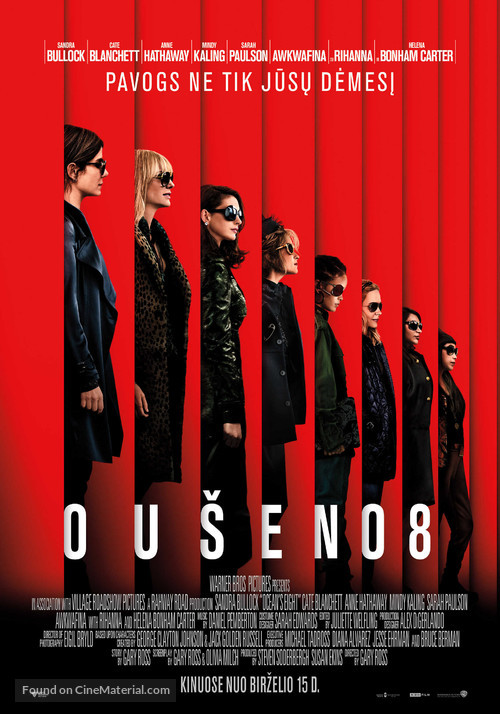 Ocean&#039;s 8 - Lithuanian Movie Poster