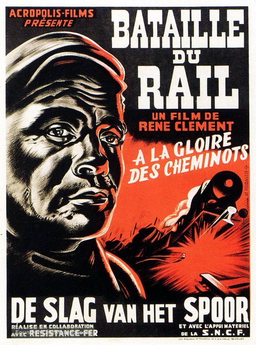 La bataille du rail - Belgian Movie Poster